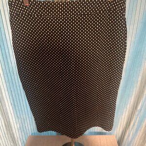 SOHO Apparel Ltd Black White Geometric Pencil Skirt Size M Stretchy Knit
